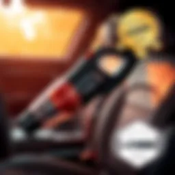 A sleek Black and Decker Dustbuster vacuum designed for car interiors