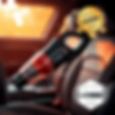 A sleek Black and Decker Dustbuster vacuum designed for car interiors