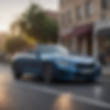 Driving experience in a BMW hardtop convertible