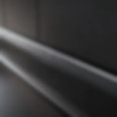 Detailed View of an Installed Cabinet Bumper Close-up of a cabinet bumper installed