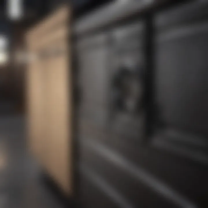 Cabinet bumpers in a commercial setting