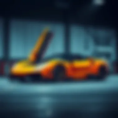 A sleek sports car showcasing advanced engineering