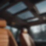 Interior view of Chevy Silverado showcasing panoramic sunroof