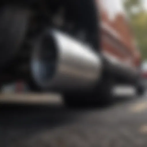 Custom exhaust tip design showcasing unique styles.