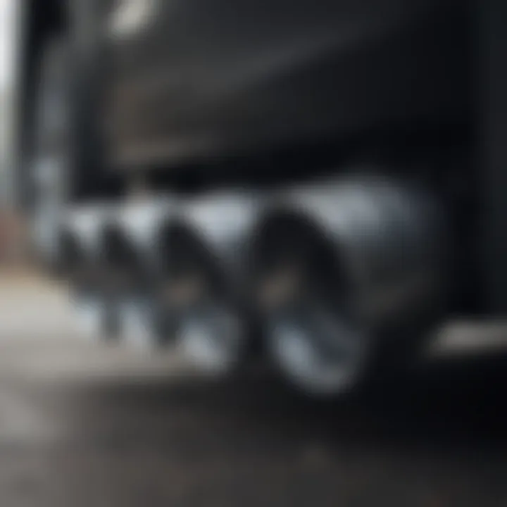 Sound comparison of different exhaust tips in action.