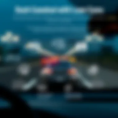 Technological Advancements in Dash Cams Diagram illustrating the technological advancements in dash cam systems with lane assist.