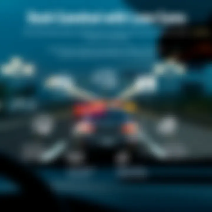 Technological Advancements in Dash Cams Diagram illustrating the technological advancements in dash cam systems with lane assist.