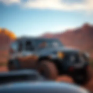 An adventurer enjoying the thrill of driving through Moab