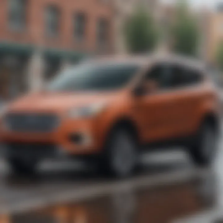 Ford Escape in a collision avoidance scenario