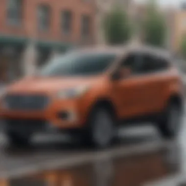 Collision Avoidance Technologies in Ford Escape Ford Escape in a collision avoidance scenario