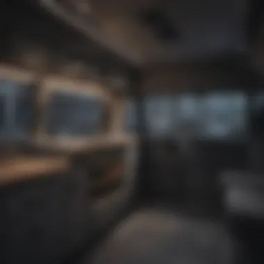 Custom Cabinetry in a Ford Transit Conversion A detailed view of custom cabinetry in a Ford Transit conversion