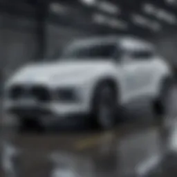 A futuristic hydrogen fuel cell vehicle showcasing clean technology