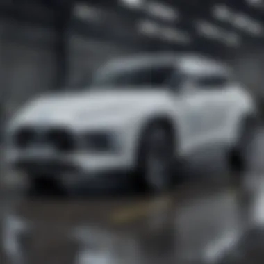 A futuristic hydrogen fuel cell vehicle showcasing clean technology