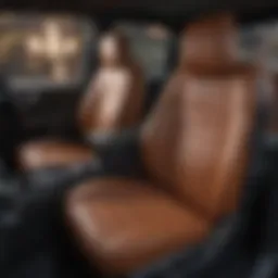 Premium leather seat covers enhancing Silverado interior