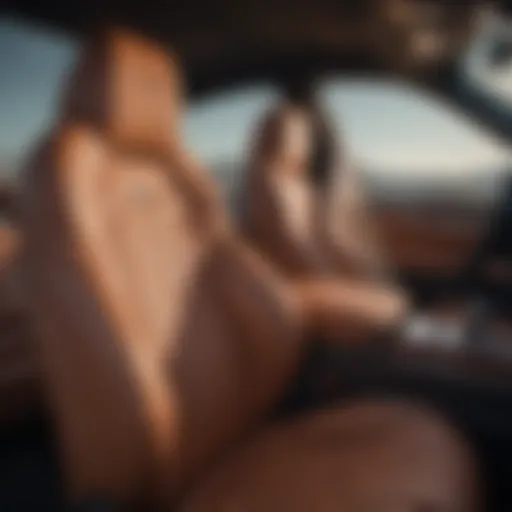 Luxurious leather upholstery in the BMW X5 interior