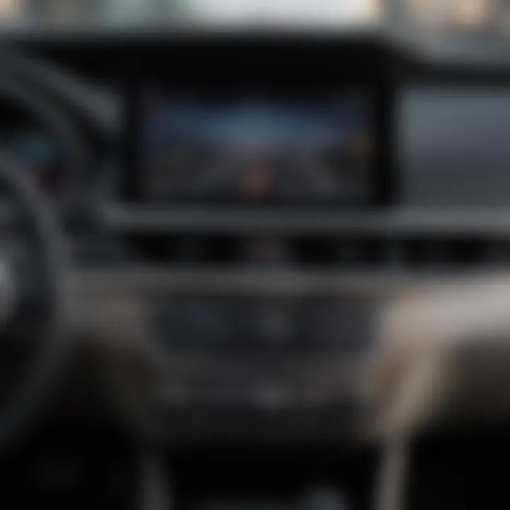 Dashboard display illustrating advanced technology options