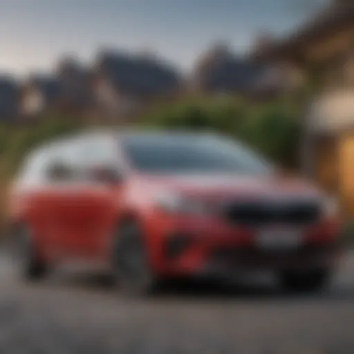 Exterior view of Kia Carnival showcasing trim variations