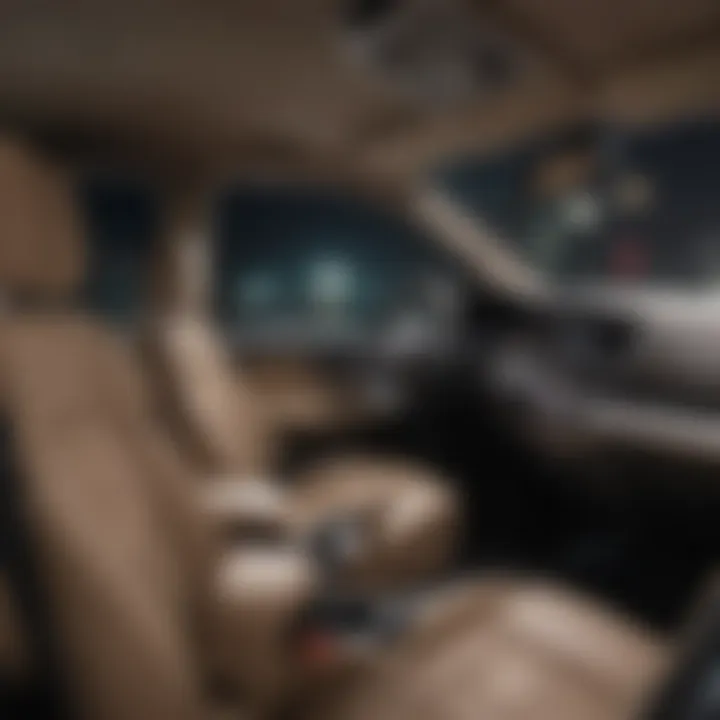 Interior features highlighting luxury and technology in Kia Carnival