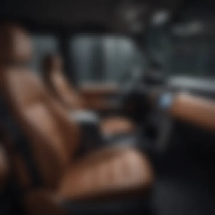 Interior layout highlighting advanced technology features
