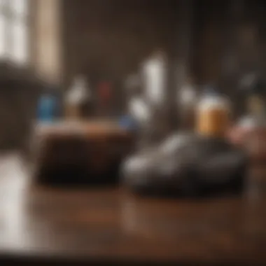 Various leather deodorizer products arranged aesthetically