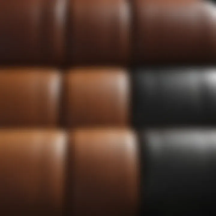 Comparison chart of different leather types available for Chevy Silverado.