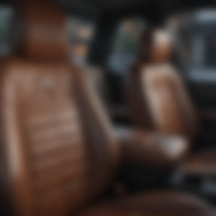 Installation guide for leather seat covers in SUVs