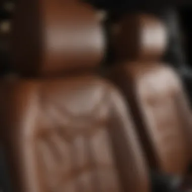 Different types of leather materials used in SUV seat covers