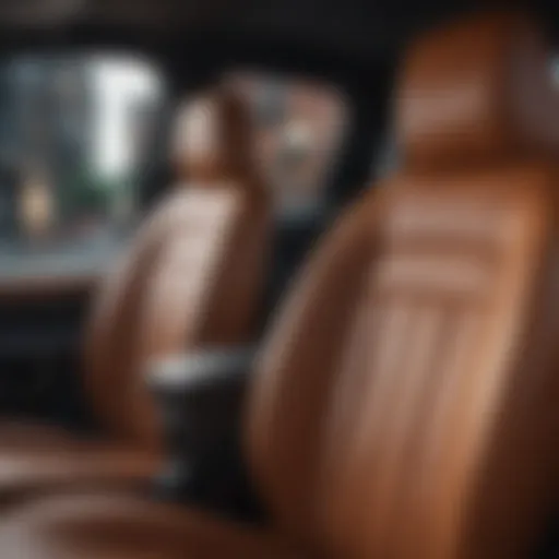 Luxurious leather SUV seat covers enhancing interior aesthetics