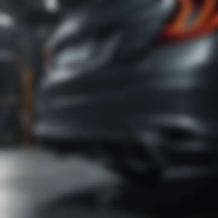 Materials used in the 2019 Honda Civic LX rear bumper