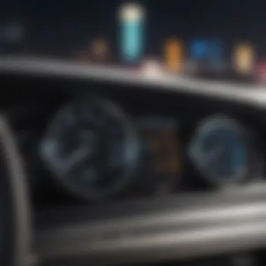 Close-up of a dashboard featuring modern technology in a budget-friendly car