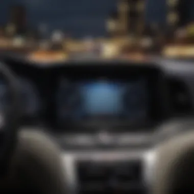 Dashboard view of the Nissan Quest displaying advanced features