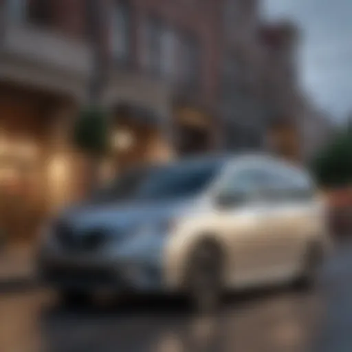 Exterior view of the Nissan Quest showcasing its sleek design