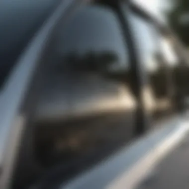 Automotive Solar Shield Window Shades Installation Automotive solar shield window shades installed in a vehicle.
