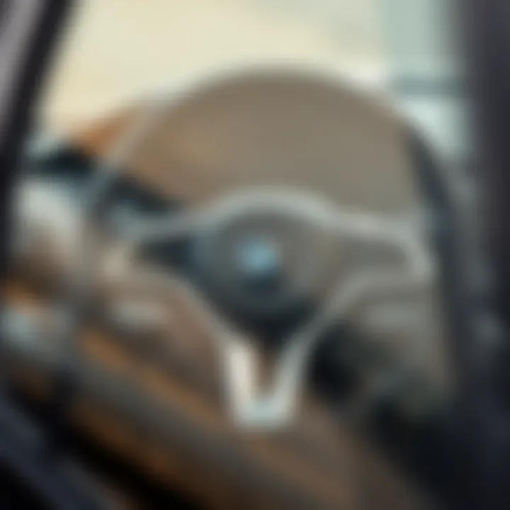 Durable rubber steering wheel cover showcasing functionality