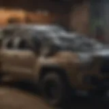 Tacoma with a stylish bed cover and rack setup