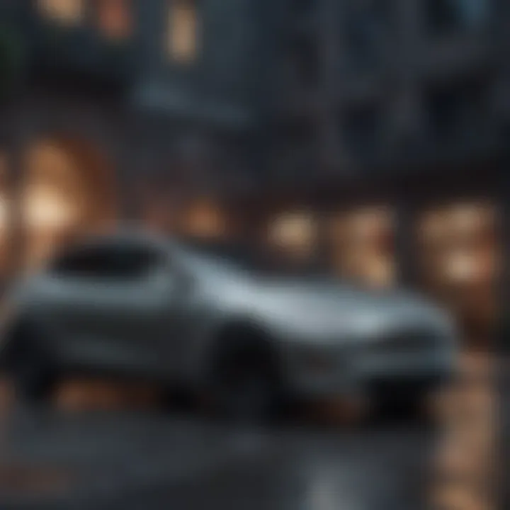 Infographic detailing the financial benefits of leasing a Tesla SUV compared to purchasing