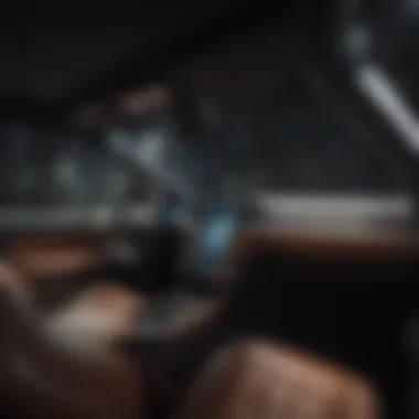Advanced Technology in Tesla SUVs Interior view of a Tesla SUV highlighting its advanced technology features