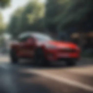 A happy driver enjoying their Tesla SUV, symbolizing satisfaction and freedom