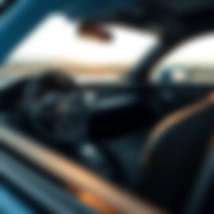 Interior view highlighting the tech features of a 911R.