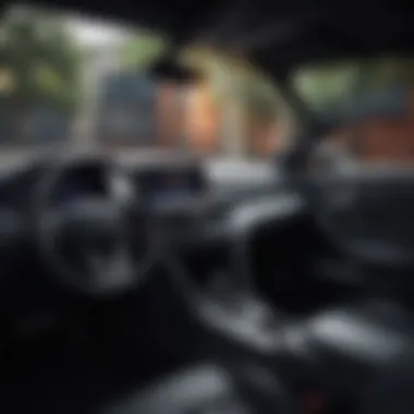 Interior features of a Honda coupe showcasing technology