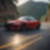 A sleek Honda coupe on a scenic road