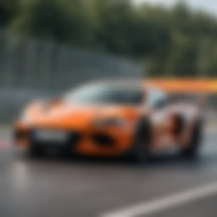 Driver enjoying the thrill of a track day experience
