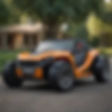 Safety Features of Two-Seater Power Wheels Safety features highlighted in a two-seater power wheel