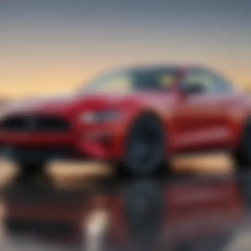 Sleek exterior design of the 2021 California Special Mustang showcasing its sporty silhouette.
