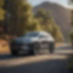 A sleek Chevrolet SUV on a scenic road