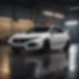 A stunning view of the Honda Civic Type R in Championship White