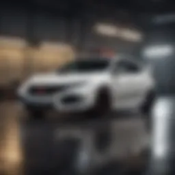 A stunning view of the Honda Civic Type R in Championship White