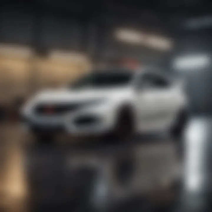 A stunning view of the Honda Civic Type R in Championship White