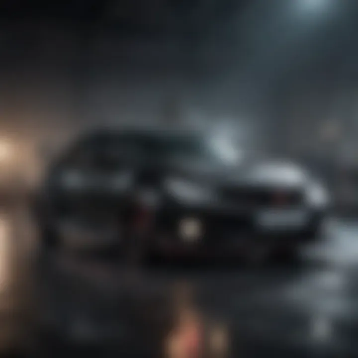 A sleek Honda Civic Type R in Crystal Black Pearl showcasing its design