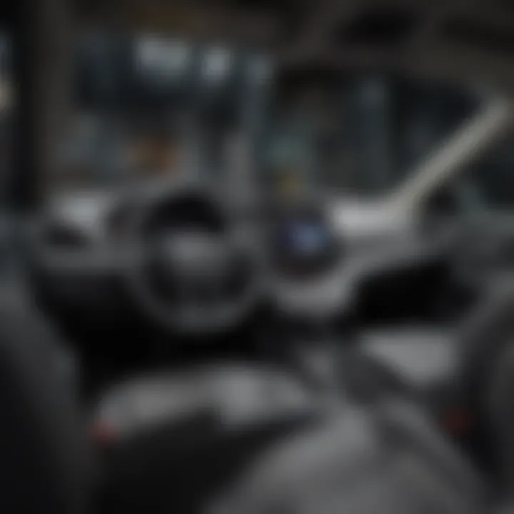 Interior of the dark gray Honda CR-V showcasing modern technology and comfort